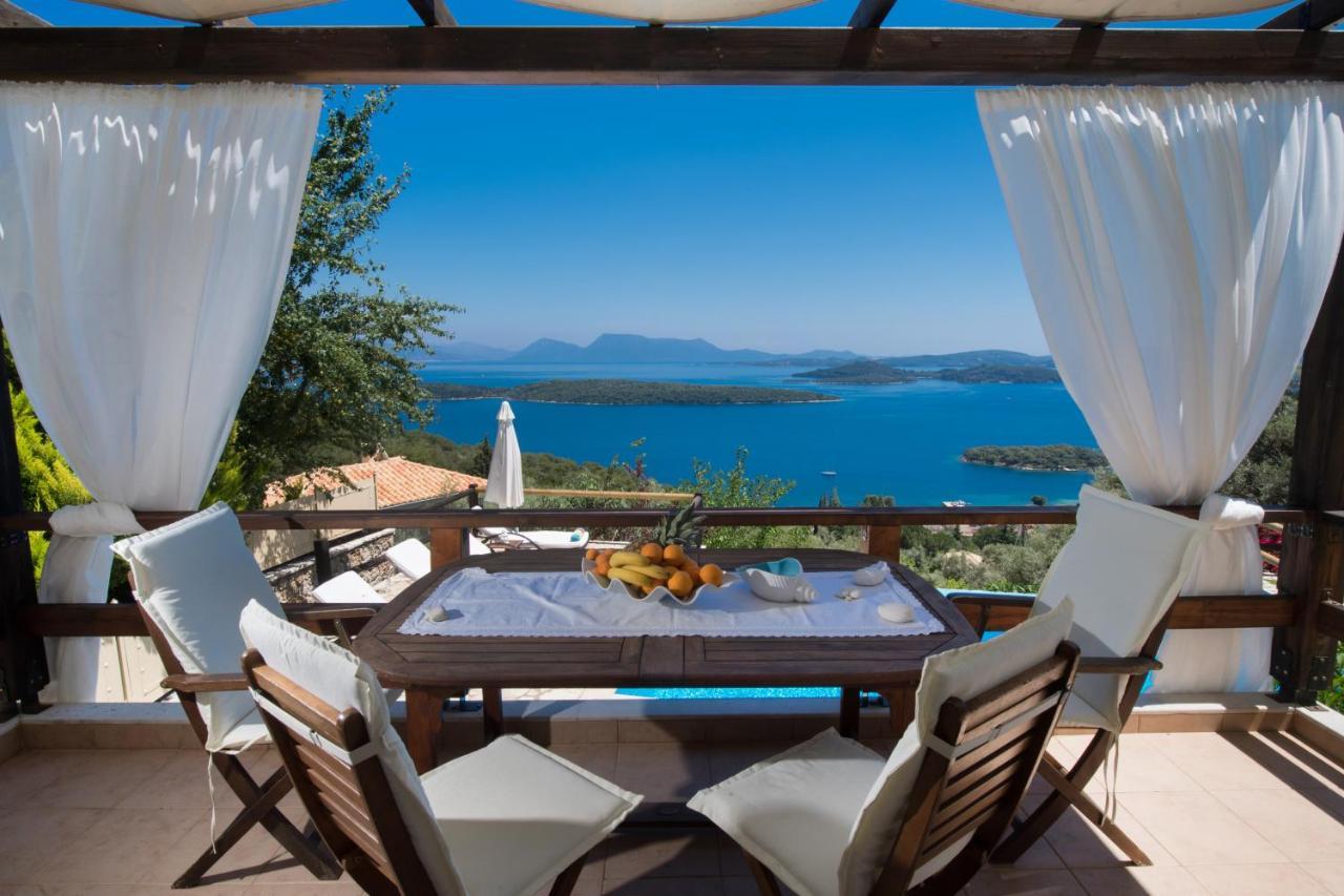 Villa Pasithea - Breathtaking Seaviews, Infinity Pool, Privacy, Close To The Beach 니드리 외부 사진